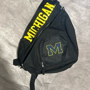 Michigan Black and Yellow Sling Backpack